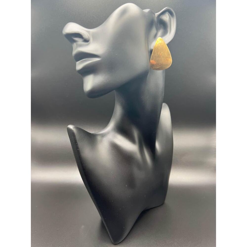 Vintage Bronze Teardrop Earrings